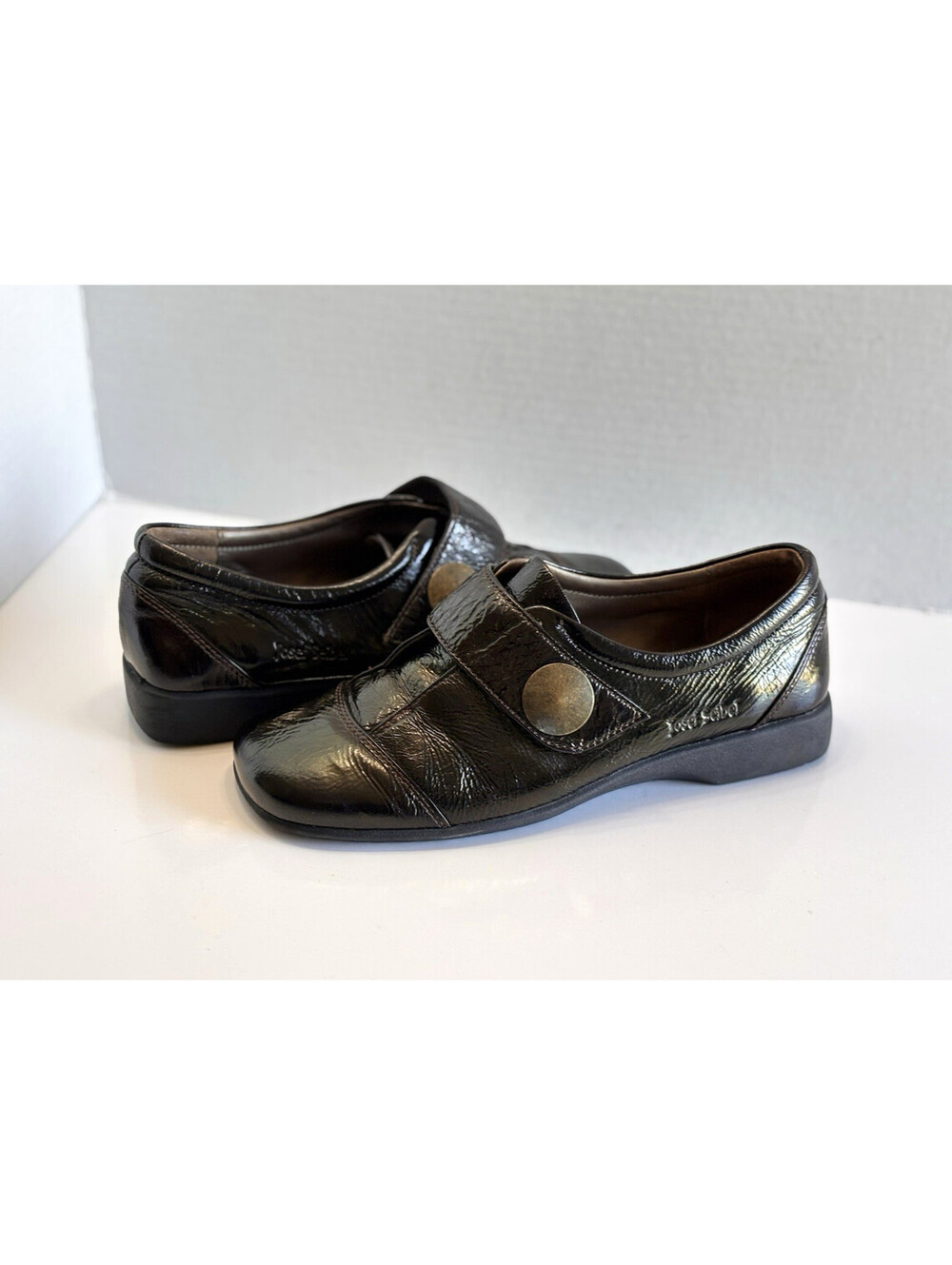 Josef Seibel Kathrin Loafers Women's Brown Patent Leather Comfort Shoe Size 8.5
